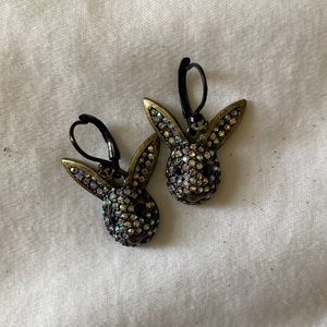 Betsey Johnson Bunny Earrings